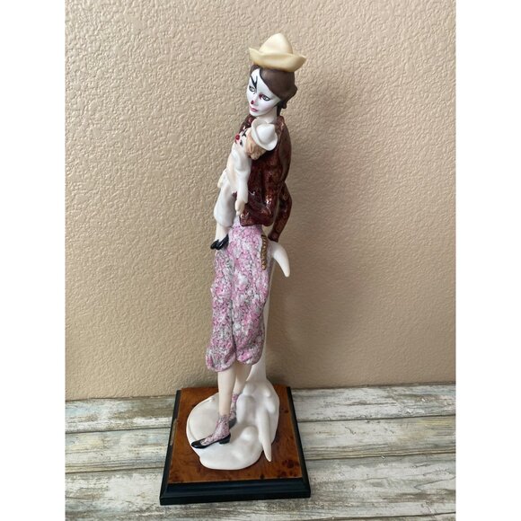 Giuseppe Armani Lady Clown w/Doll Figurine 1990s Capodimonte Italy 0743-C No Box - Picture 9 of 16